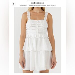 Endless Rose white mini dress size medium